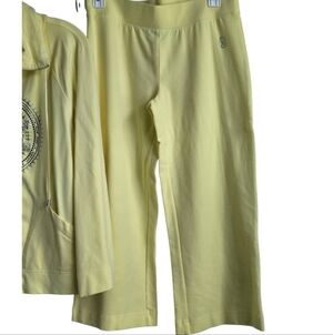 Christine Alexander Yellow Capris Lightweight Straight-Leg, SIZE SMALL